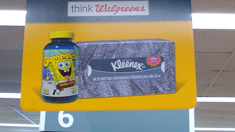 Walgreens Multi-Brand Back-to-School Ceiling Sign