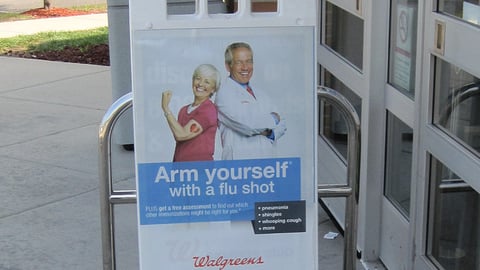 Walgreens 'Arm Yourself' A-Board