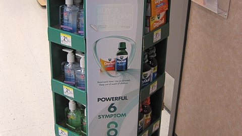 Vicks Walgreens 'Drew Brees' Floorstand