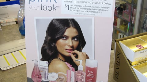 Walgreens 'Pink Your Look' Counter Card