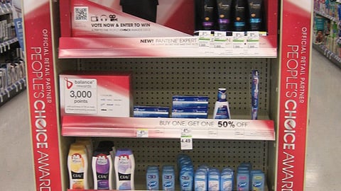Walgreens P&G 'People's Choice Awards' Endcap