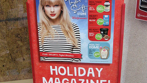 Walgreens 'Holiday Magazine' Rack Sign