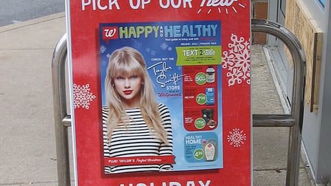Walgreens 'Holiday Magazine' A-Board
