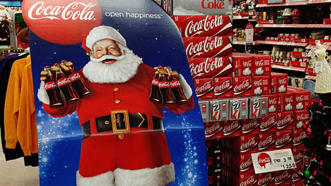 Coca-Cola 'Open Happiness' Holiday Standee