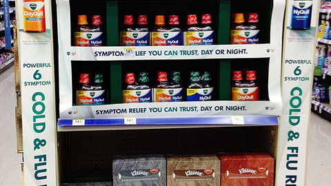 Vicks Walgreens 'Drew Brees' Endcap