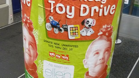 Walgreens 'Holiday Toy Drive' Dump Bin
