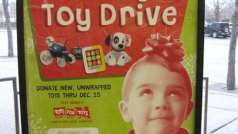 Walgreens 'Holiday Toy Drive' Window Poster