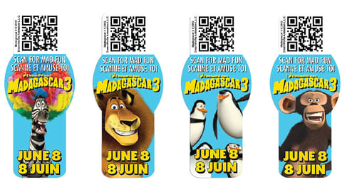 Dole 'Madagascar 3' Banana Stickers
