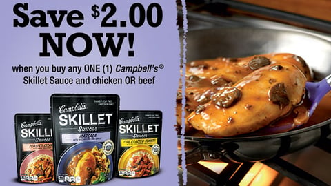 Campbell's Skillet Sauces Tearpad Coupon
