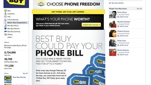 Best Buy 'Better Way' Facebook Sweeps