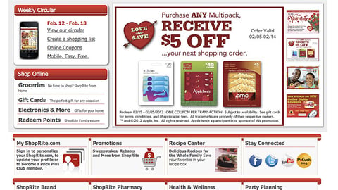 ShopRite 'Love to Save' Carousel Ad