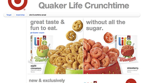 Target.com Life Crunchtime Page
