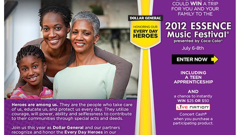 Dollar General 'Every Day Heroes' Landing Page