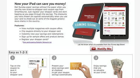 SmartSourceXpress.com Landing Page