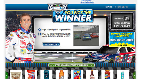 Kroger Daytona 500 Instant-Win Microsite
