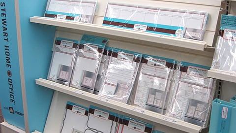 Staples Martha Stewart 'Plan With Dry Erase' In-Line Display