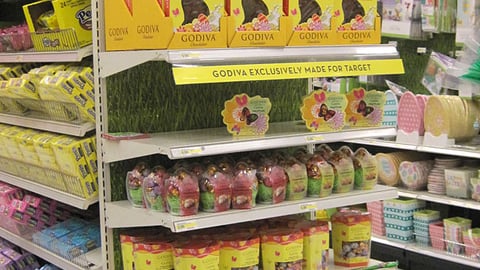 Godiva Target Easter Endcap