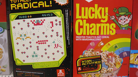 Lucky Charms Atari Packaging