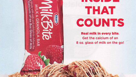 Kraft MilkBite 'What's Inside That Counts' FSI