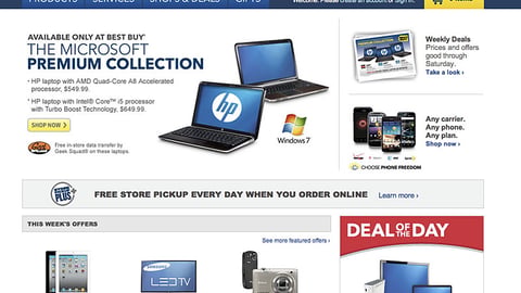 Best Buy 'Microsoft Premium Collection' Carousel Ad