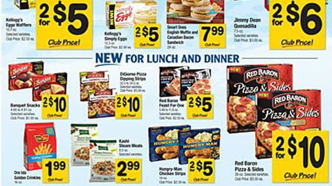 Safeway 'New Frozen Items' Incentive Feature