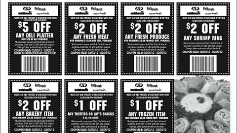 A&P 'Game Day Xtra Savings' Coupons