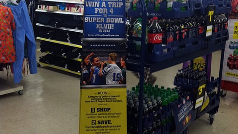 Dollar General PepsiCo 'Shop. Save. Score' Lobby Display