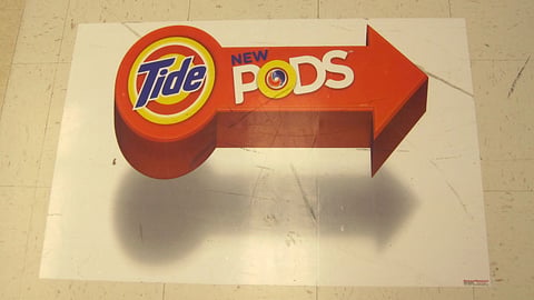 Tide Pods Floor Cling