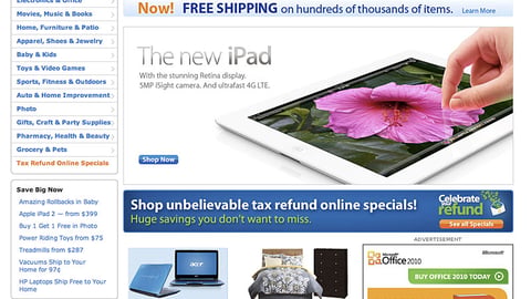 Walmart iPad Carousel Ad