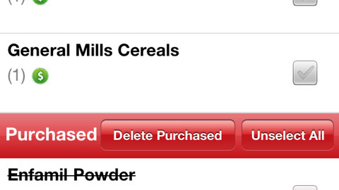 Jewel-Osco Mobile App Shopping List