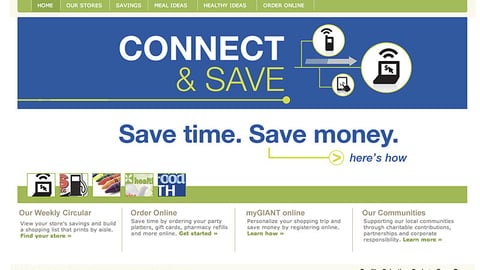 Giant-Carlisle 'Connect & Save' Carousel Ad