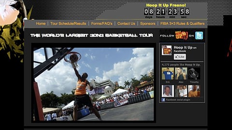 Hoop It Up Webpage
