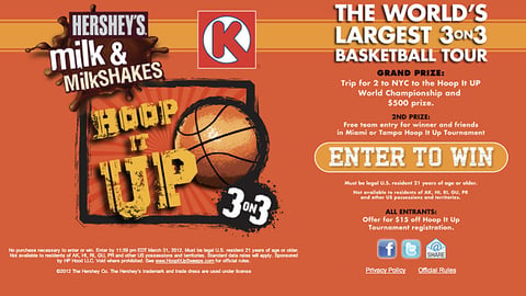 HP Hood Circle K 'Hoop It Up' Sweeps Page