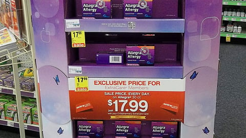 Allegra CVS 'You Can Have It All' Floorstand