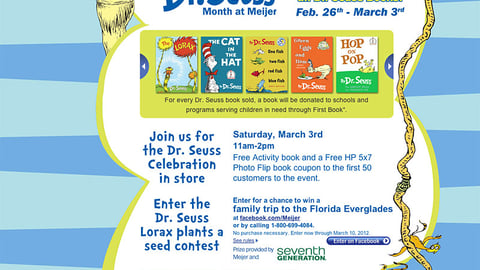 Meijer 'Celebrate Dr. Seuss' Page