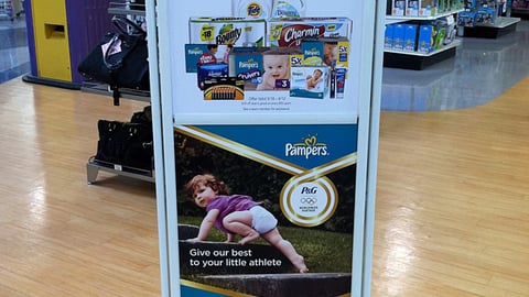 Babies "R" Us P&G Incentive Stanchion Sign
