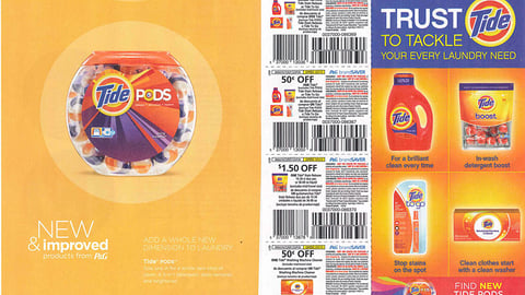 Tide Pods 'New & Improved' FSIs