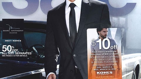 Kohl's 'Men's Wardrobe Sale' Circular Cover