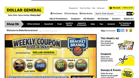 Dollar General 'Bracket of the Brands' Carousel Ad