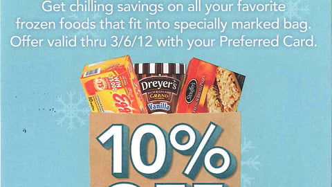 Albertsons 'Frozen Food Bag Event' Take-One