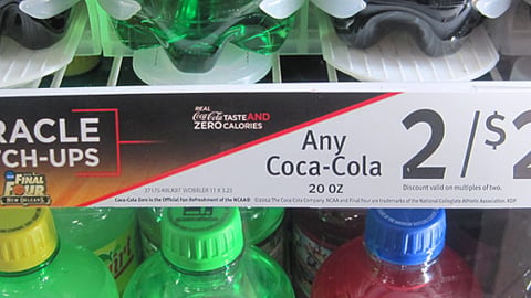 7-Eleven Coca-Cola 'Miracle Match-Ups' Shelf Sign