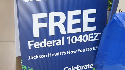 Walmart Jackson Hewitt 'Taxes Done Here' A-Board