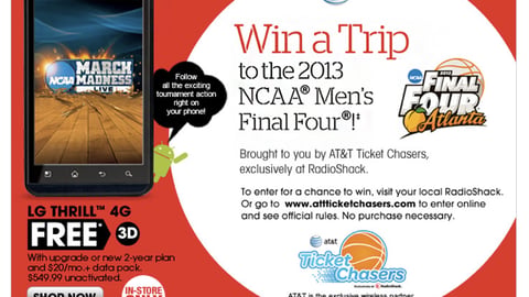 RadioShack 'Ticket Chasers' Email