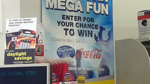 Coca-Cola Dollar General 'Mega Fan' Poster