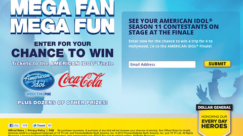 Coca-Cola Dollar General 'Mega Fan' Website