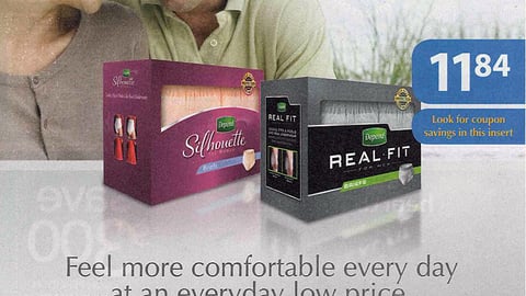 Depend Walmart 'Great American Try On' FSI