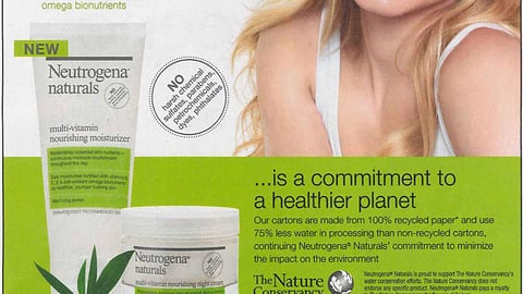 Neutrogena Naturals 'Healthier Planet' FSI