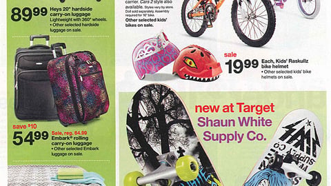 Target Shaun White Supply Co. Sweeps Feature