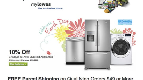 Lowe's 'Earth Day' Carousel Ad