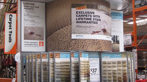 Home Depot Martha Stewart Living Carpet Endcap